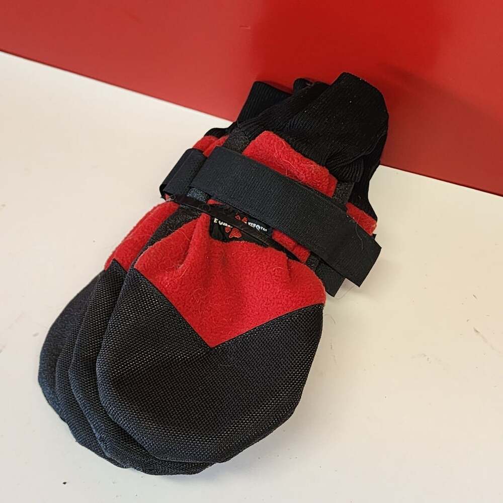 Polar Paws Extreme All-Weather Red and Black Dog Boots